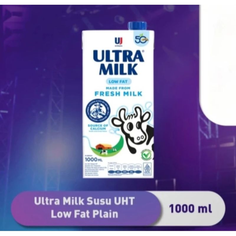 

Ultra Milk Low Fat Fresh Milk Plain - 1000 ml / 1L