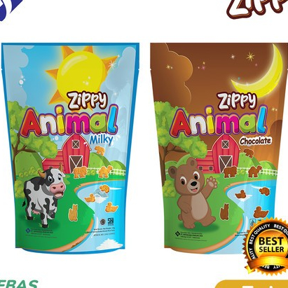 

ZIPPY ANIMAL BISKUIT DENGAN BENTUK HEWAN 1 PAK ISI 10 PCS