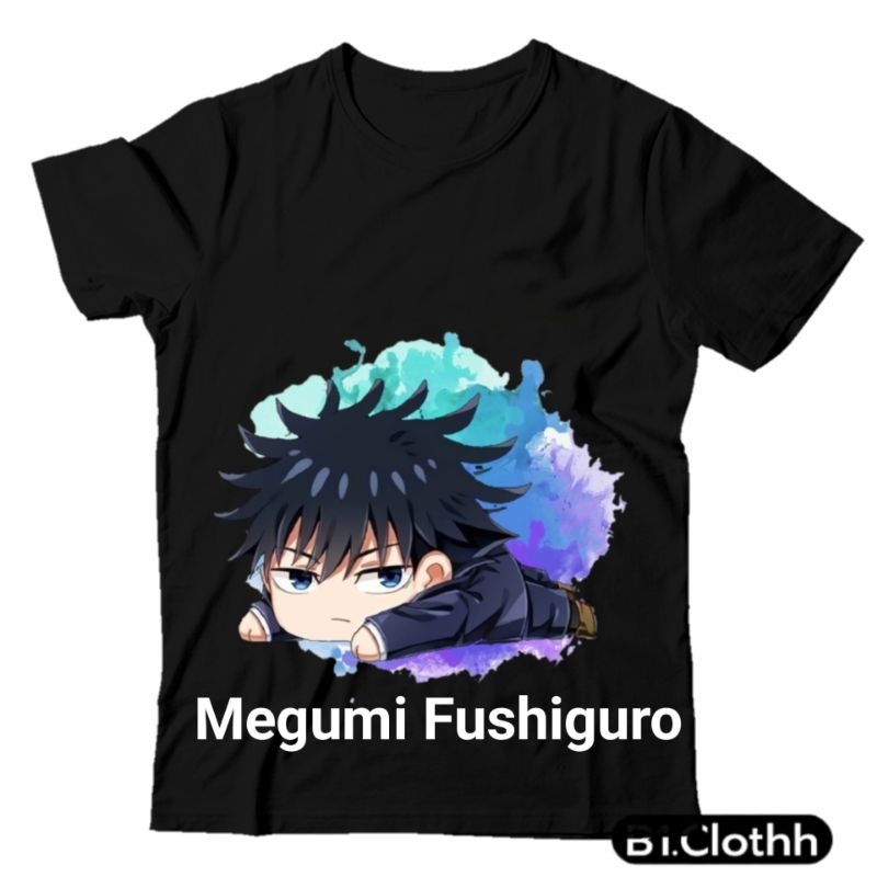 (BISA COD) Baju Anak Gambar Megumi Fuahiguro Nama Bisa Diubah - T-Shirt Child Megumi Fushiguro Name 