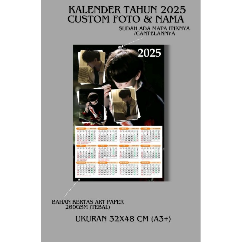 

Kalender dinding custom 2025