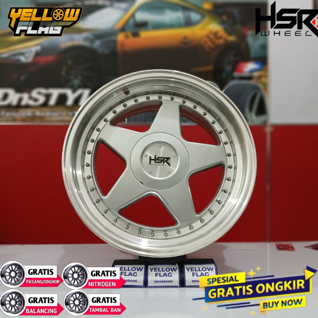VELG MOBIL CELONG RING 17 HSR PERUGIA R17X7,5-8,5 PCD 8X100-114,3 FOR BALENO YARIS GRAND LIVINA KIJA