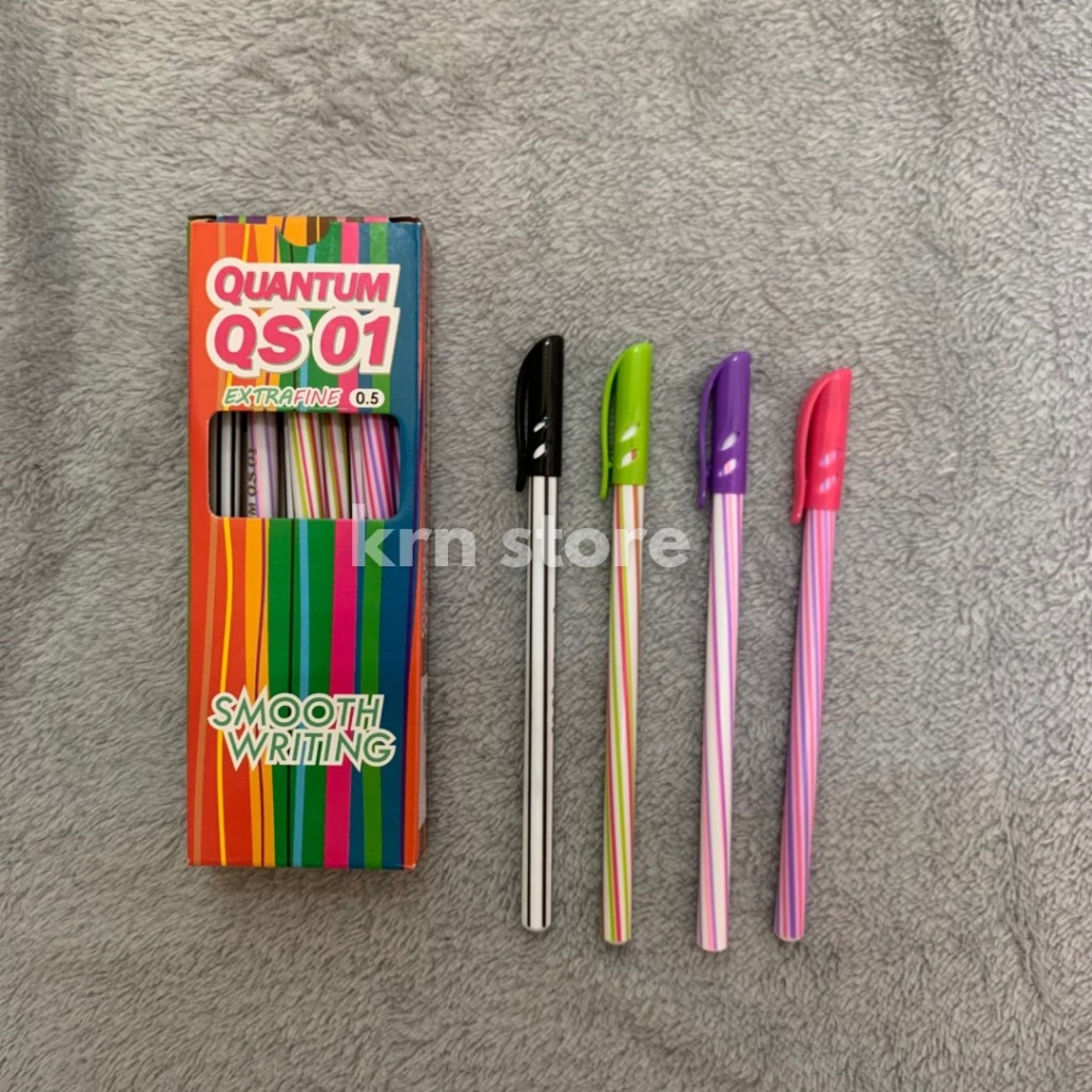 

Pulpen Quantum Ulir//Pulpen Murah//Pulpen Ulir//Pulpen Spiral//Bolpoint Murah isi 12