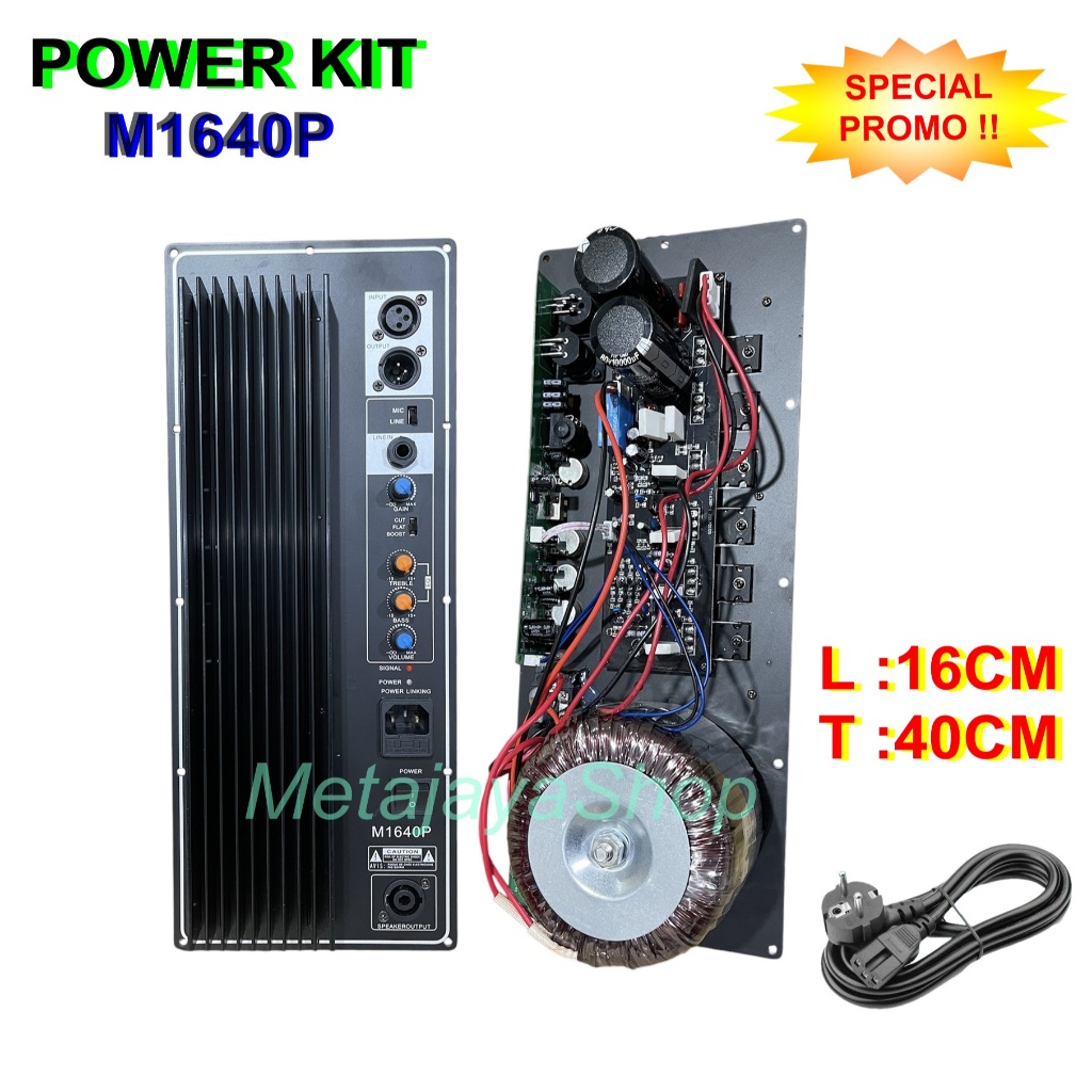 Power Kit - Professional Mesin Speaker Active Model M1640P 1200 Watt