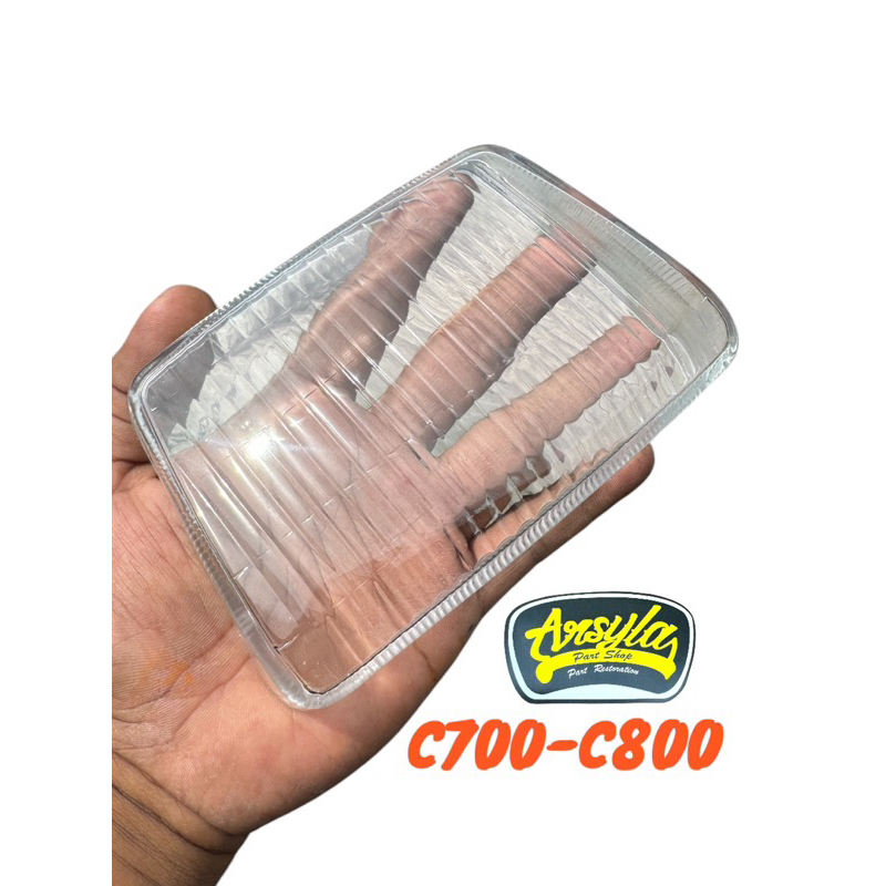 mika kaca lampu depan honda c700 c800 supercup 700 800 reflektor