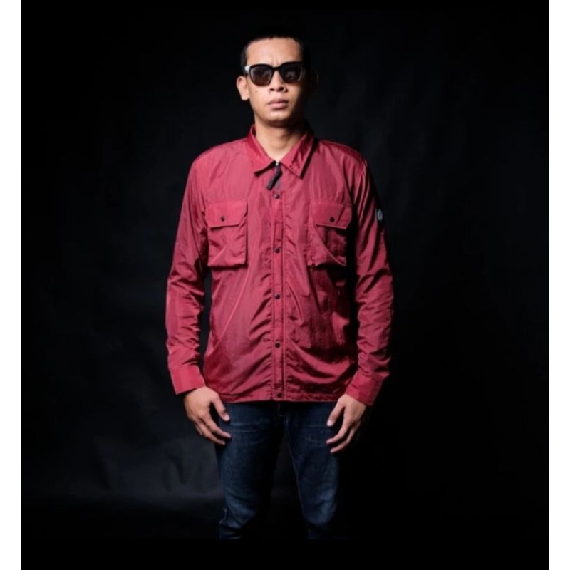 OVERSHIRT QUATTORDICI MAROON SS24