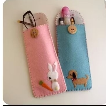 

Tempat Pensil Kain Flanel Hand Made Rabbit Dog