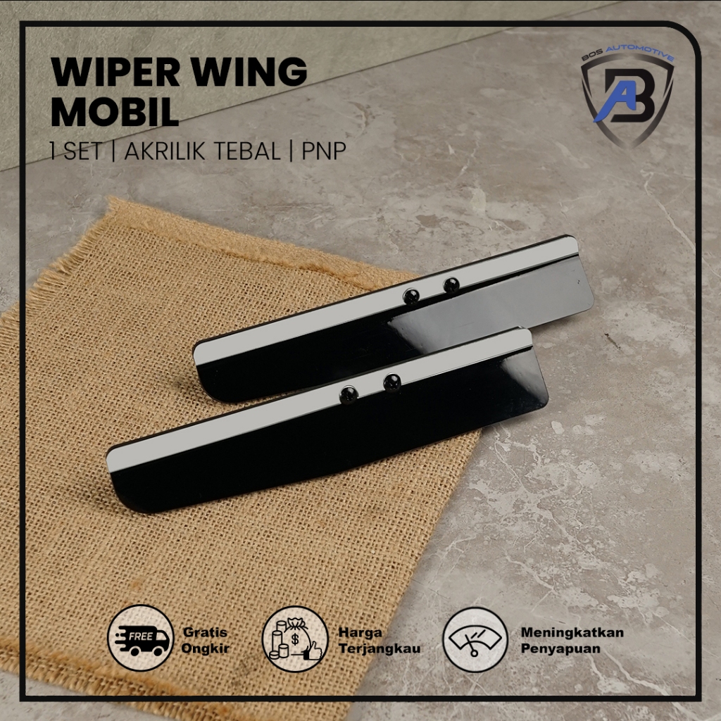 Wiper Wing / Wings Wiper Variasi Mobil Universal High Quality Aklirik