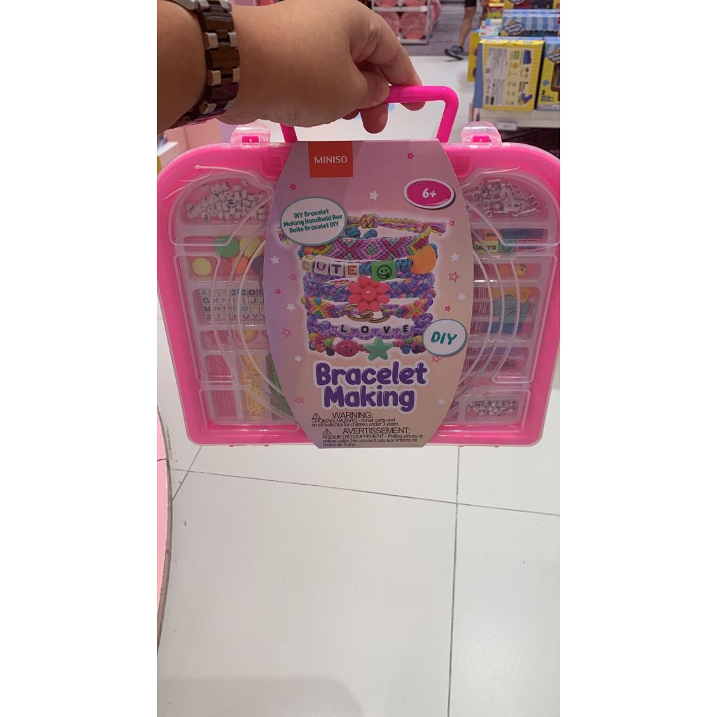 MINISO DIY GIFT BOX & BRACELET MAKING