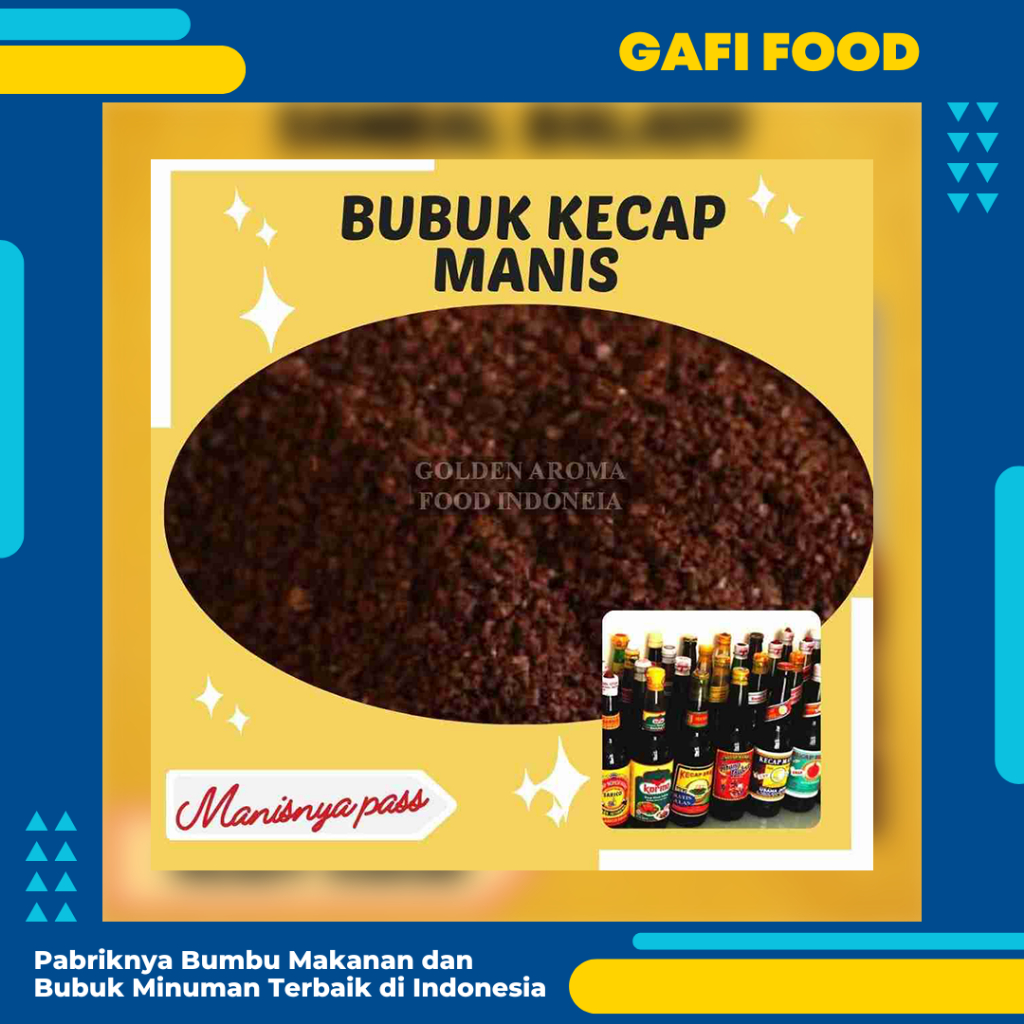 

Kecap Manis Bubuk Asli Murni Original 1Kg Bubuk Kering Lengkap Siap Pakai Instan Halal dan Premium