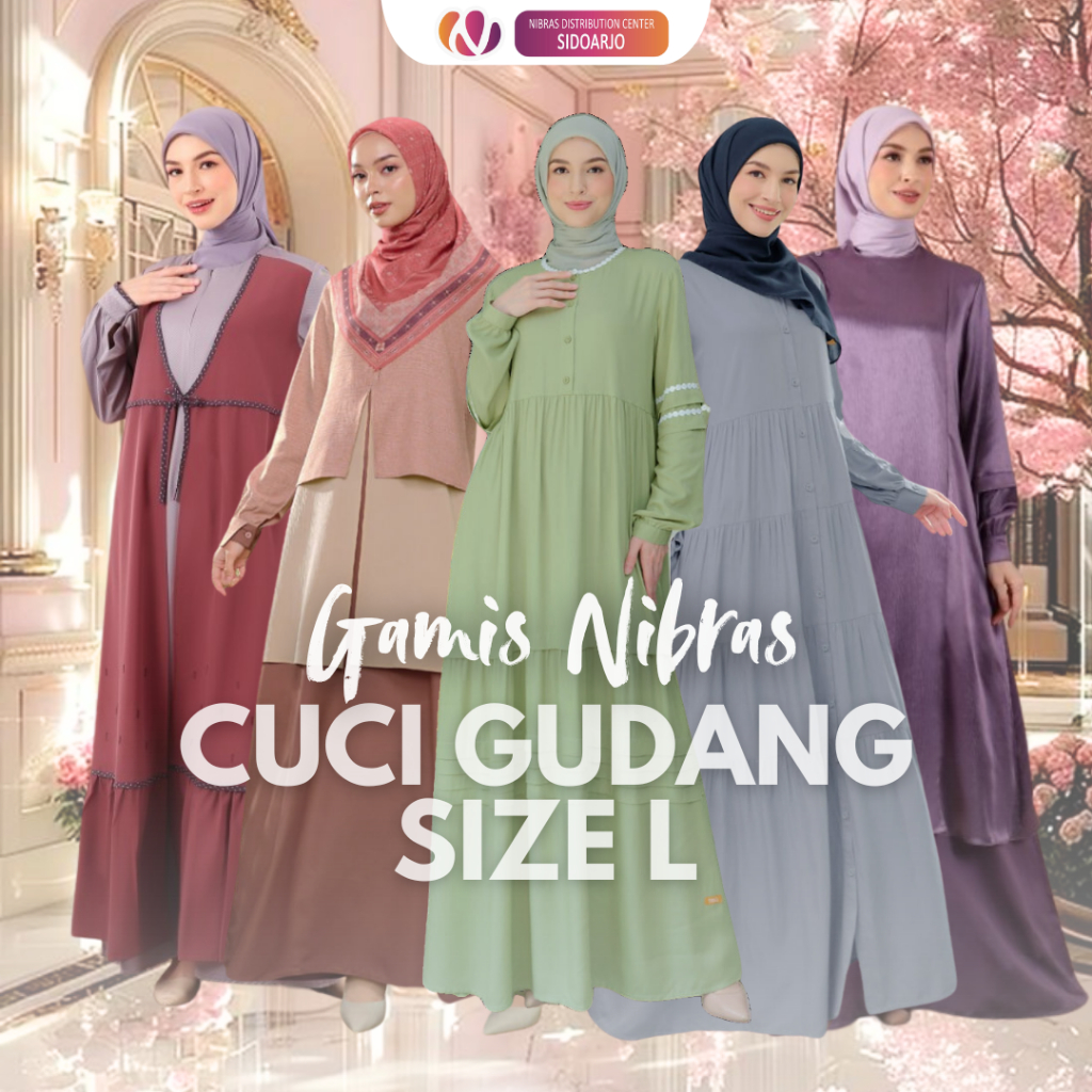 Cuci Gudang Gamis Size L Nibras