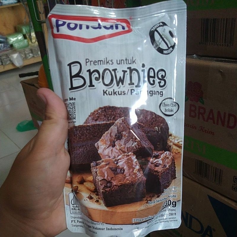 

Pondan brownies