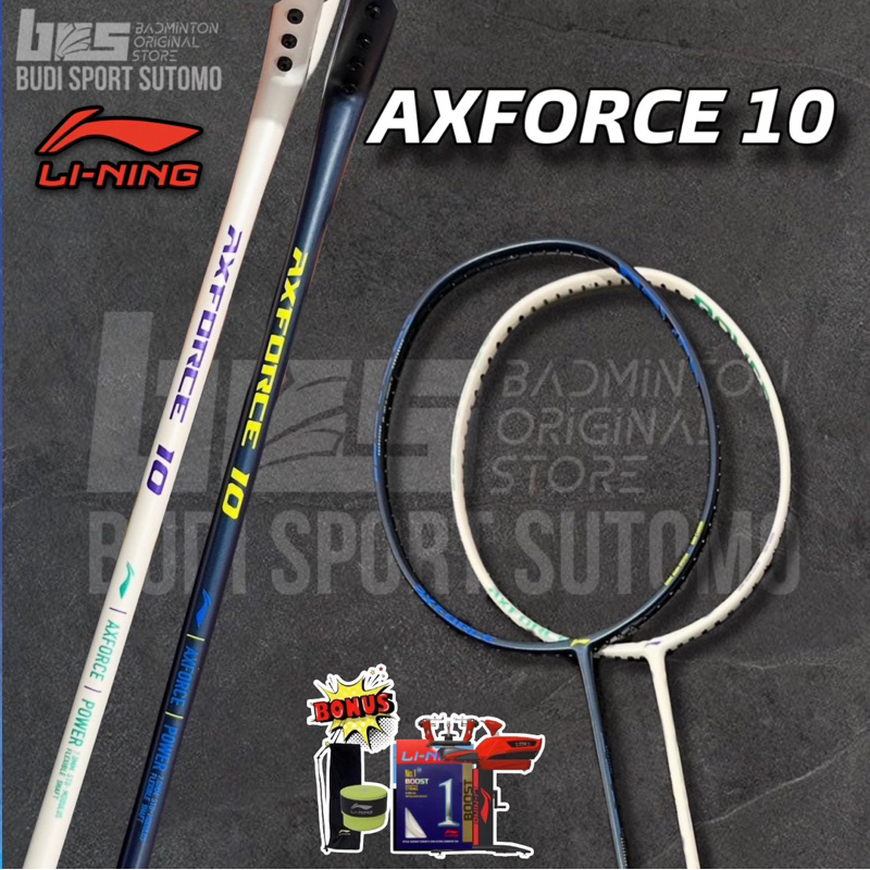 RAKET BADMINTON LINING AXFORCE 10 ORIGINAL FREE PASANG DIGITAL 4U 5U