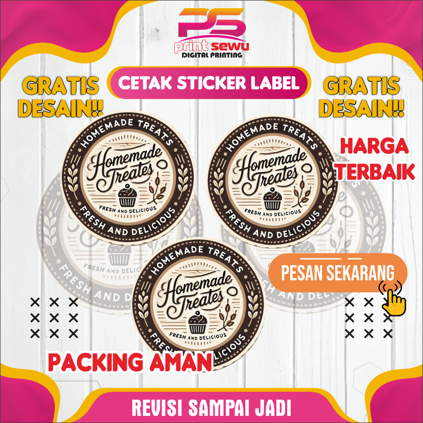 

CETAK STICKER VYNIL MURAH | STICKER BULAT | GRATIS DESAIN | REVISI SAMPAI JADI