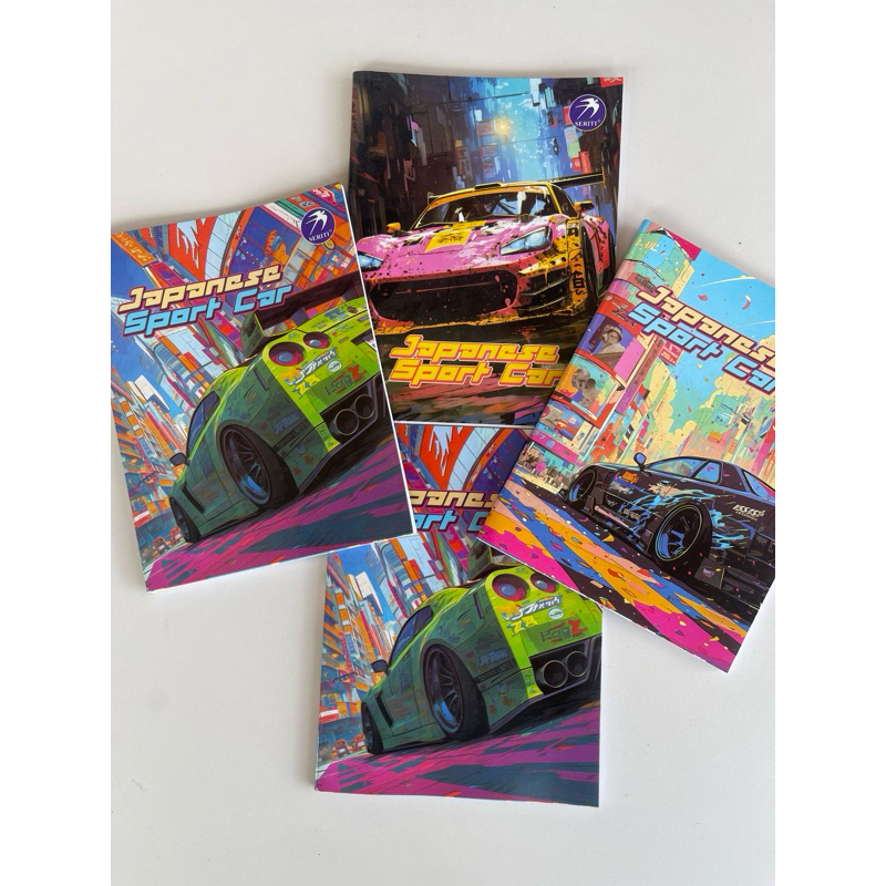 

buku tulis seriti japanese sport car
