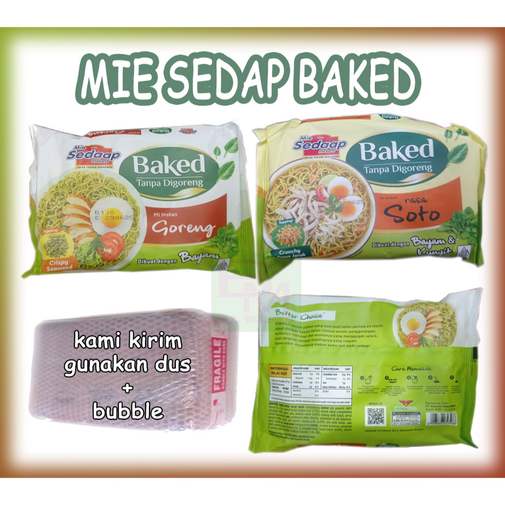 

Mie Sedaap Sedap Baked Tanpa Proses Penggorengan Ready Berbagai Varian Rasa