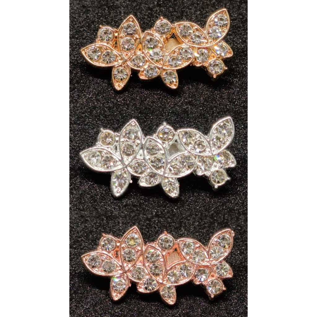 BROS PIN UNTUK HIJAB DAN PAKAIAN MENARIK MODEL BUNGA ADA DAUN KECIL #AKSESORIS