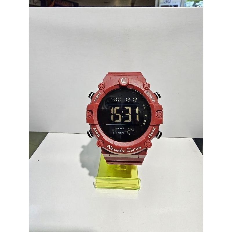 jam tangan pria digital ALEXANDRE CHRISTIE 9388 MHRIPBARE