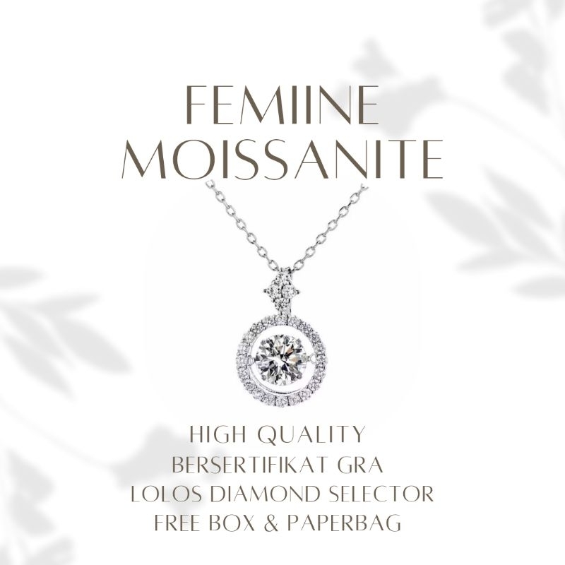 Kalung berlian moissanite