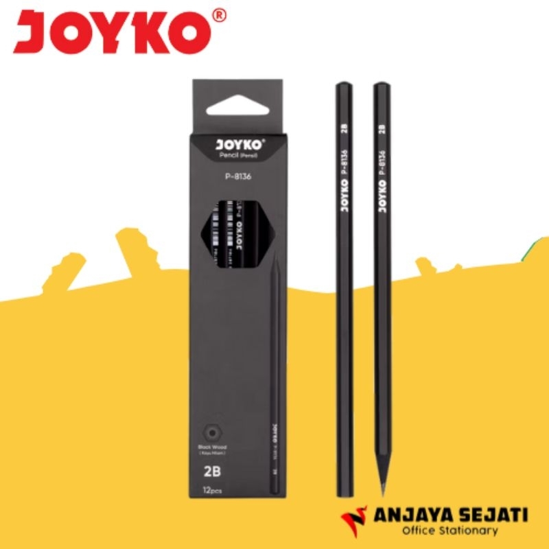 

Pensil 2B Joyko P-8136 Black | Perlusin