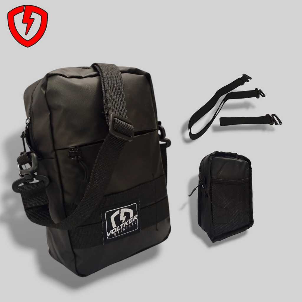 tas slempang/ Slingbag/ tas MINI BAG unisex/bahan BIMO WATERPROOF/DESIGN voltker elegant/bisa cod