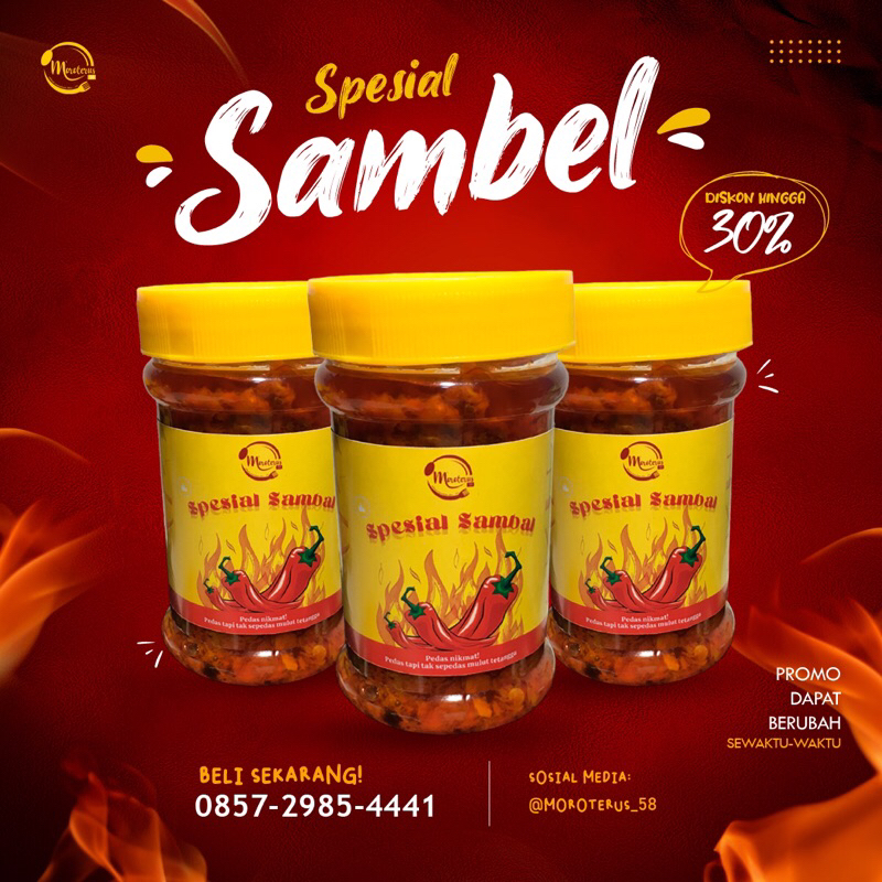 

PAKETAN SUPER HEMAT sambal isian maknyus isi 3pcs @120gr