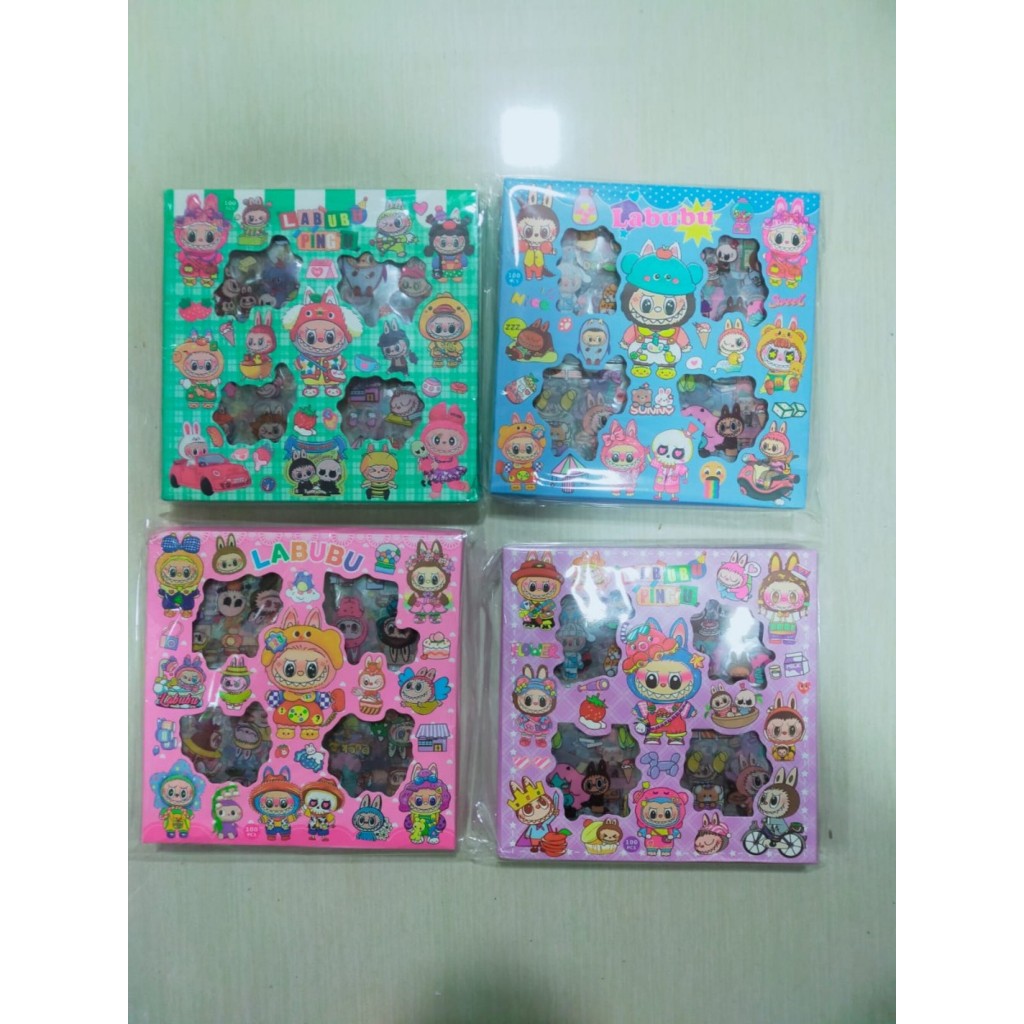 

STIKER CRY BABY viral 1 box isi 96pcs mix random / sachet - LABUBU CRYBABY