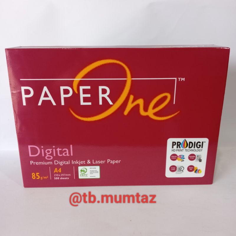 

Kertas HVS 85gsm Ukuran A4 PAPER ONE 1 RIM