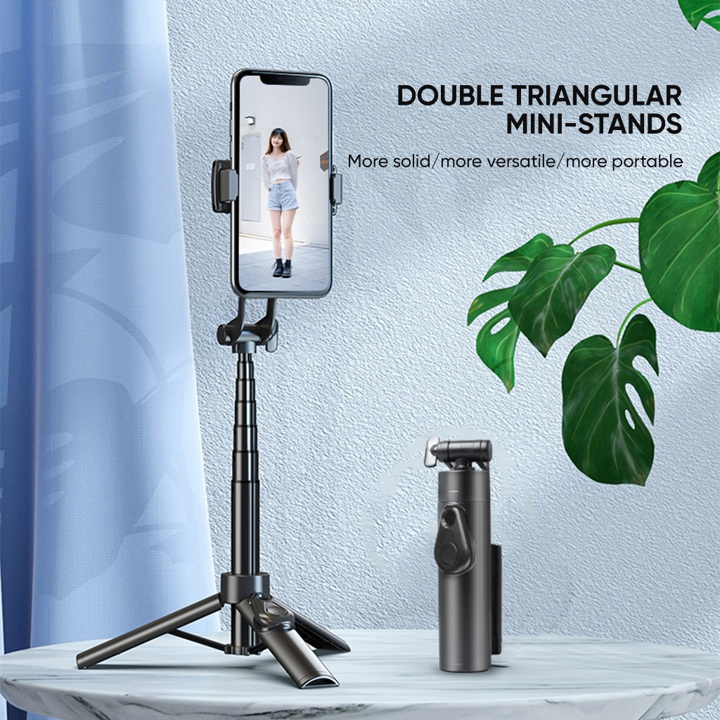 Tripod Konten Kreator Portable: Tongsis Tripod Bluetooth Panjang or Selfie Stick Tripod