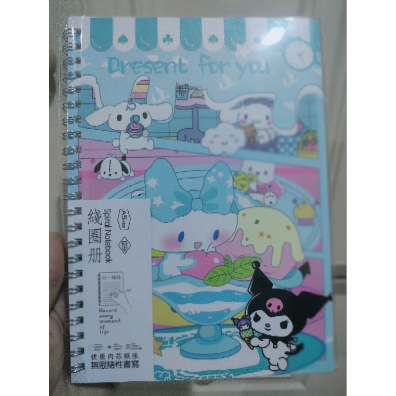

Buku Tulis A5 Sanrio Kuromi Hellokitty Melody Cinnamonroll