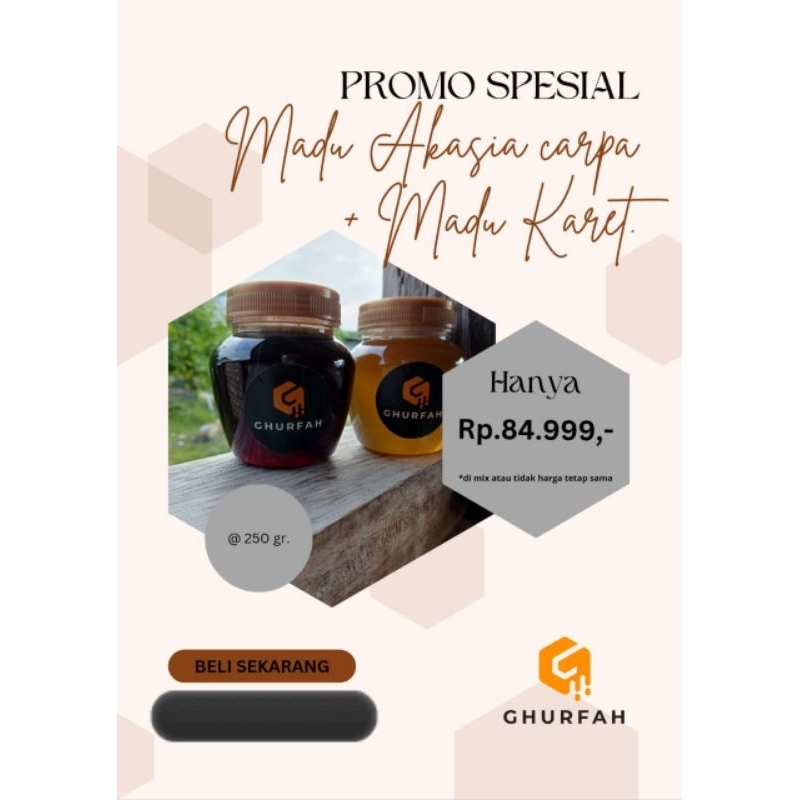 

Paket Hemat Bundling Madu Karet & Madu Akasia 450 ml