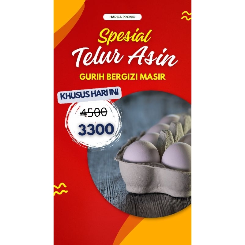 

[PROMO KHUSUS HARI INI] TELUR ASIN MASIR PREMIUM