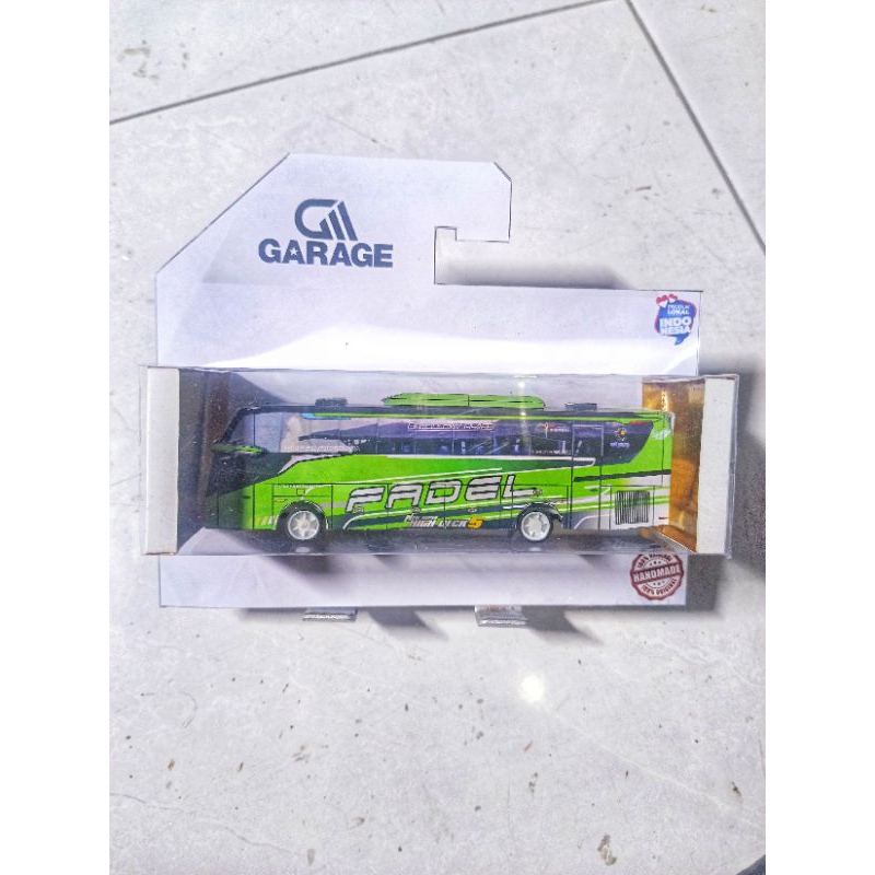 PROMO Miniatur bus MAUDI FADEL Jet Bus 5 Diecast Bus 1/87 mainan anak bis basuri