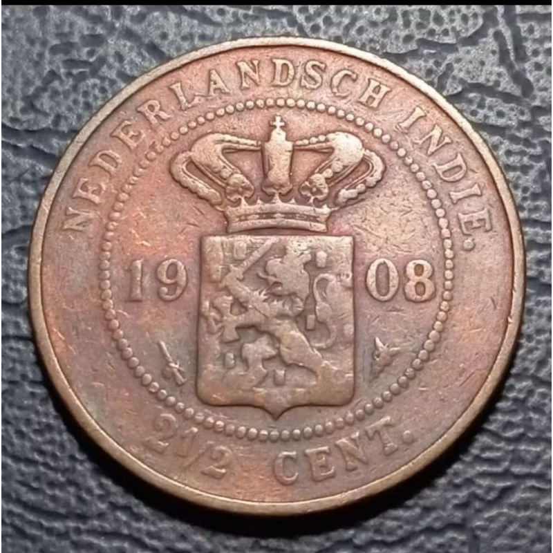 Koleksi 2½ Cent Nederlands Indie Tahun 1908