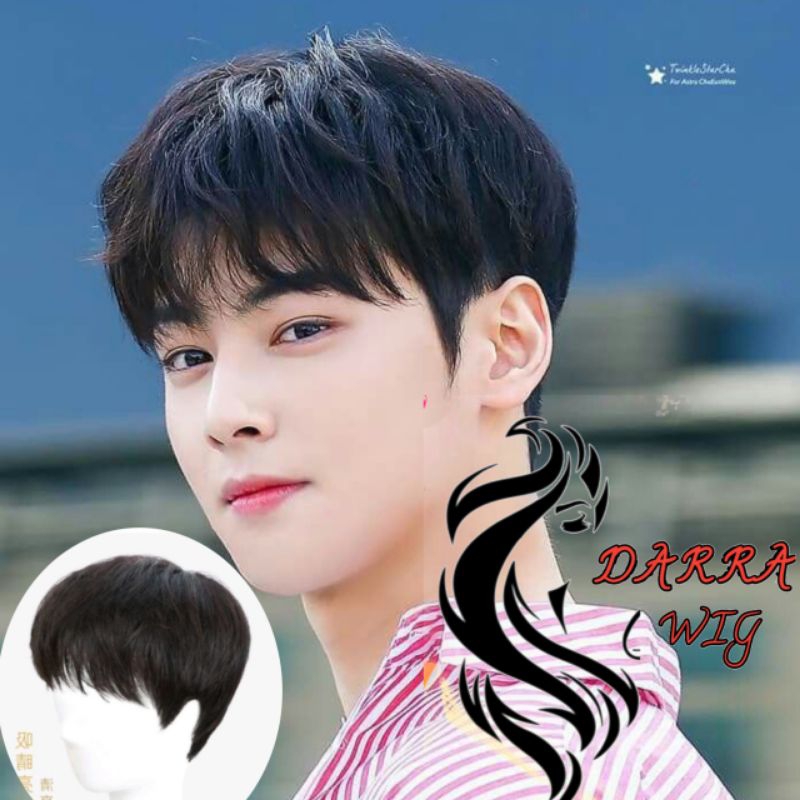WIG PRIA KOREA PENDEK/RAMBUT PALSU PRIA PENDEK GAYA KOREAN