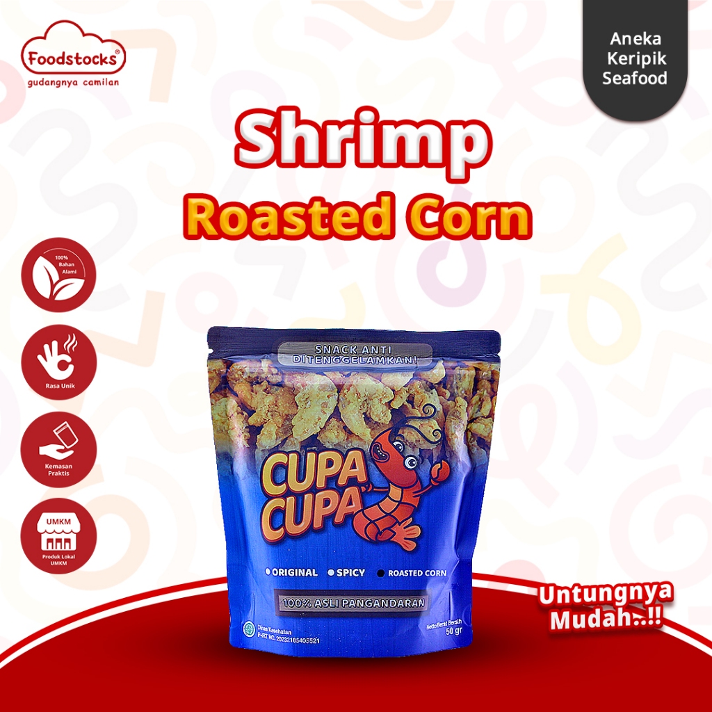 

Udang Krispi Crispy Shrimp Cupa Seafood Snack Khas Pangandaran - Roasted Corn