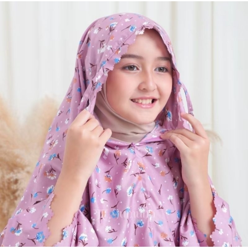 Mukena Anak Perempuan Katun Mikro Motif Premium | Mukena Anak Anak Umur 9 12 Tahun