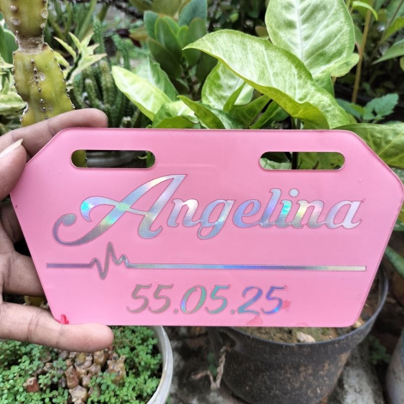 Plat Speda Listrik Menyala / Plat Speda Listrik Hologram