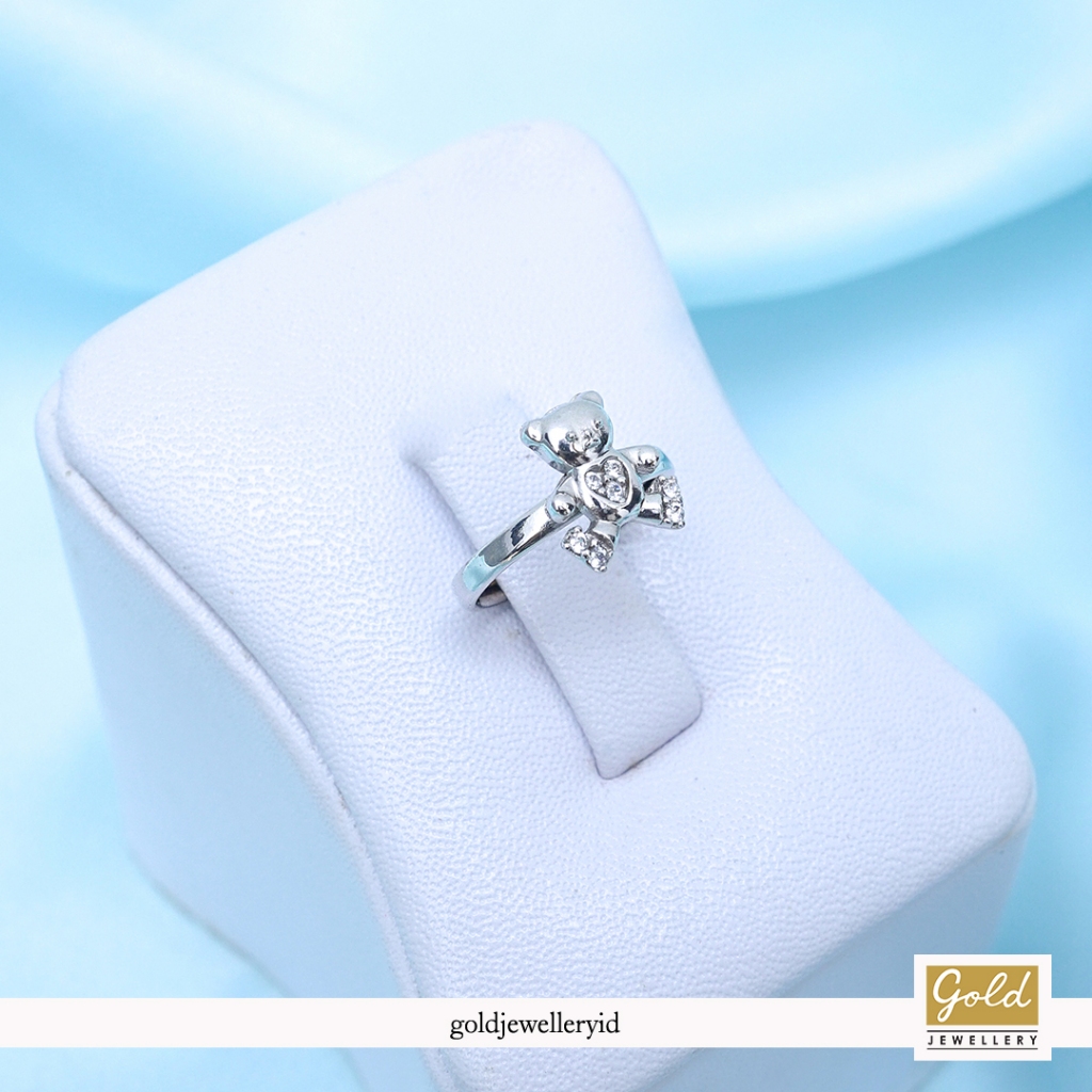 Cincin anak emas putih kadar 750 17k - PC12122400