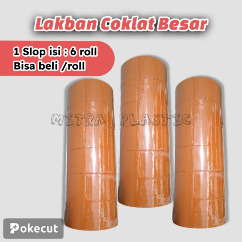 

Lakban Coklat Besar Selotip 45mm/ (4,5 cm) X 100 Yard