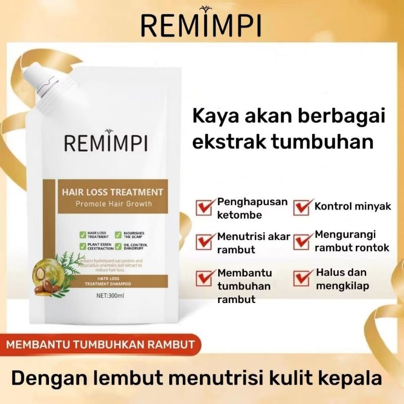 REMIMPI OFFICIAL Shampo Remimpi Anti Hair Fall Hair Treatmen Hair Loss - Penumbuh Rambut Anti Rambut