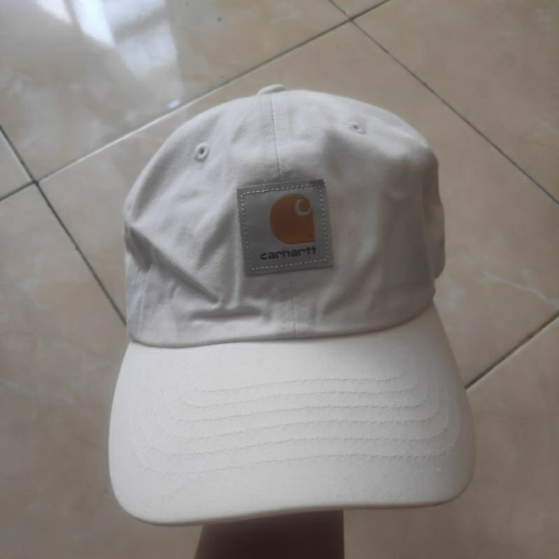 TOPI FASHION SIMPLE KATUN CARHATT FULL WHITE