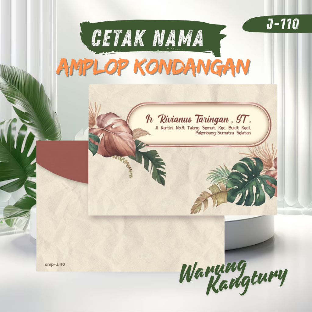 

Amplop Kondangan/Angpau sumbang motif Juwara J-110