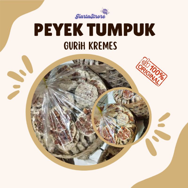 

Peyek Tumpuk Khas Bantul Jogja/Gurih Kremes Enak 500gr