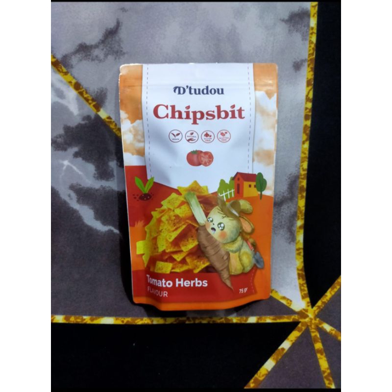 

Dtudou Chipsbit Tomato Herbs Flabour Kripik Singkong Rasa Tomat