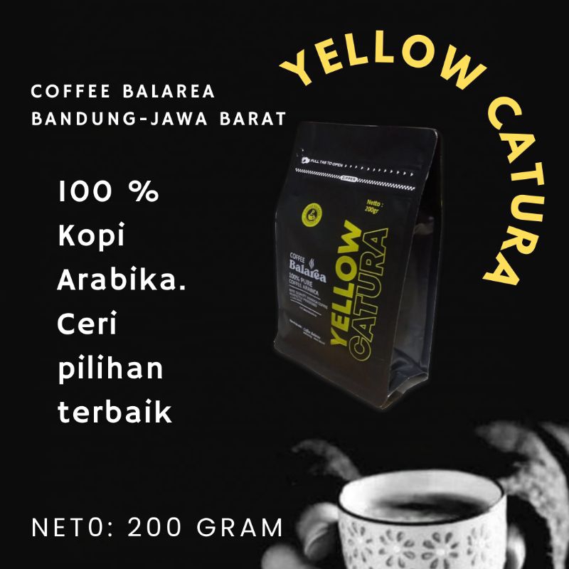 

Kopi Yellow Caturra arabika 200gr