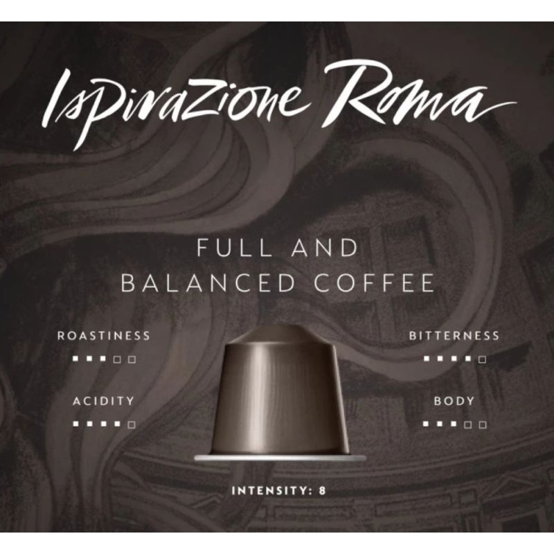 

Nespresso coffee capsule Inspirazione Roma (5.capsule)