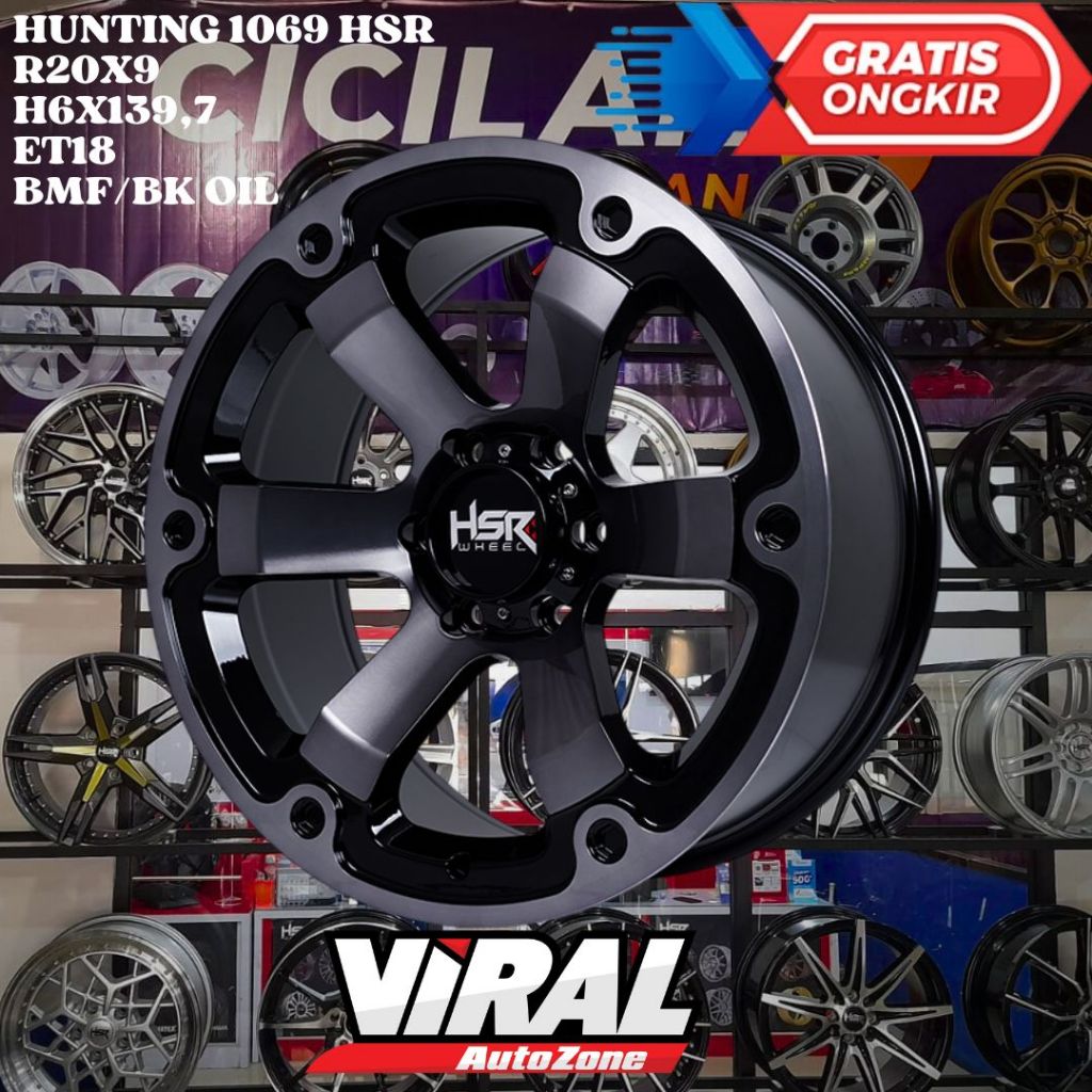Velg Mobil Ring 20 HSR HUNTING R20 UNTUK FORTUNER PAJERO EVEREST TRAILBLAZER