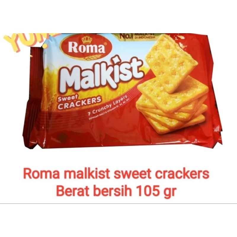 

Biskuit Roma Malkist Crackers kemasan 135Gr