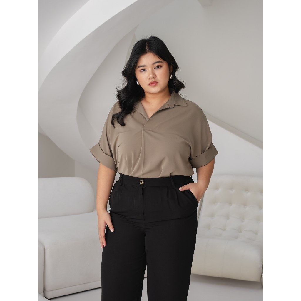 Ms Daisy Delia Oversized Blouse Oversize Wanita Top Wanita Ukuran Small Medium Plus size big size Ju