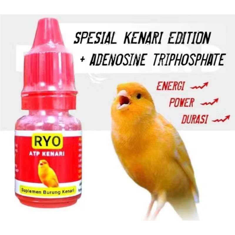 Suplemen Burung Kenari Ryo ATP Kenari Vitamin ATP Kenari Penggacor Blackthroat Sanger Finch